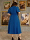 Однотонна сукня кольору електрик з гудзиками | 6864695 | фото 4
