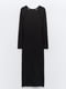 Трикотажна чорна сукня-футляр довжини міді | 6864731 | фото 7