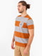 Оранжевая футболка в полоску | 6864800 | фото 2