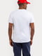 Белая хлопковая футболка с принтом | 6864802 | фото 3
