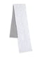 Вязаный бело-серый шарф с логотипом | 6864877 | фото 2