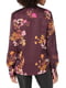 Бордовая блуза с цветочным принтом | 6864990 | фото 2