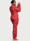 Красная пижама: лонгслив и брюки | 6865233 | фото 2