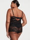 Нежный черный пижамный комплект: майка и шорты пижама майка-бюст и шортики 1159805551 (Черный, S) | 6865234 | фото 2
