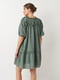 Сукня вільного крою зелена | 6863052 | фото 3
