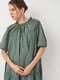 Сукня вільного крою зелена | 6863052 | фото 4