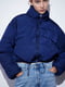 Короткая куртка-пуховик синяя | 6863081