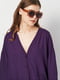 Удлиненная фиолетовая блуза свободного фасона | 6865307 | фото 4