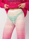 Розовые прямые с расклешенным краем брюки с перфорированным узором | 6865358 | фото 4