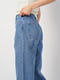 Сині прямі джинси з широкими штанинами | 6865369 | фото 4