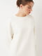 Белое платье-свитер с начесом | 6865408 | фото 4