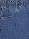 Шорты джинсовые синего цвета с отворотами | 6865419 | фото 3