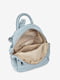 Рюкзак кожаный голубой | 6865490 | фото 5