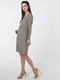 Трикотажна коричнева сукня для вагітних | 6865609 | фото 2