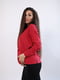 Червона бавовняна блузка прямого крою для вагітних | 6865618 | фото 3