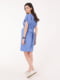 Блакитна сукня з коротким рукавом для вагітних | 6865637 | фото 2