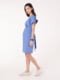 Блакитна сукня з коротким рукавом для вагітних | 6865637 | фото 3