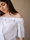 Біла блузка вільного крою “на запах” для вагітних | 6865653 | фото 2