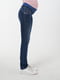 Облягаючі темно-сині джинси Slim fit  для вагітних | 6865673 | фото 3
