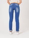 Прямі сині джинси для вагітних з бандажною резинкою під животик  | 6865674 | фото 4