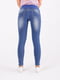 Стрейчеві джинси-скінні із рваними ефектами та широкою бандажною резинкою для вагітних  | 6865676 | фото 5