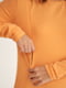 Трикотажний помаранчевий джемпер для вагітних та годуючих мам з секретом годування | 6865691 | фото 4