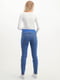 Сині джинси Mom Fit для вагітних з високим трикотажним поясом на живіт | 6865700 | фото 3