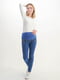 Сині джинси Mom Fit для вагітних з високим трикотажним поясом на живіт | 6865700 | фото 4