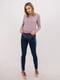 Сині джинси Mom Fit для вагітних з високим трикотажним поясом на живіт | 6865700 | фото 8