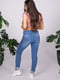 Сині джинси-скінні для вагітних  з бандажною резинкою під животик | 6865701 | фото 4