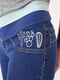 Стрейчеві джинси для вагітних з грайливим принтом | 6865703 | фото 3