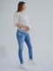 Сіро-блакитні джинси для вагітних з бандажною резинкою під животик | 6865707 | фото 4
