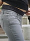 Сірі джинси прямого силуету, завужені до низу з широким бандажем під живіт для вагітних | 6865709 | фото 3