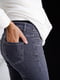 Сірі джинси прямого силуету, завужені до низу для вагітних з широким бандажем під живіт  | 6865710 | фото 5
