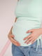 Бірюзова майка в рубчик  для вагітних та годуючих мам з секретом для годування | 6865727 | фото 3