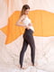 Сірі легінси з трикотажним бандажем для вагітних | 6865733 | фото 3