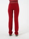 Трикотажні спортивні штани-кльош червоні | 6865753 | фото 4