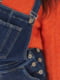 Синій джинсовий комбінезон вільного силуету для вагітних | 6865779 | фото 7