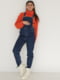 Синій джинсовий комбінезон вільного силуету для вагітних | 6865779 | фото 8