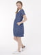 Синя джинсова сукня в принт для вагітних | 6865782 | фото 2