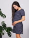 Синя сукня в горошок для вагітних | 6865785 | фото 2