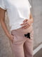 Бежеві штани-палаццо  для вагітних  з трикотажним поясом | 6865792 | фото 2