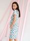 Блакитна принтована сукня під резинку для вагітних  та годуючих мам з секретом для годування | 6865804 | фото 4