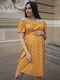 Жовта в горошок сукня для вагітних з м'якої тканини | 6865821 | фото 3