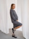 Сіра бавовняна сукня для вагітних і годуючих мам з секретом для годування  | 6865823 | фото 3