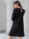Чорна сукня вільного крою для вагітних і годуючих мам з секретом для годування  | 6865833 | фото 7