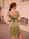 Зручна м'яка сукня із секретом годування вільного крою хакі | 6865837 | фото 4