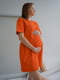 Легка сукня із секретом для годування помаранчева | 6865843