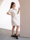 Молочна бавовняна сукня — сорочка | 6865847 | фото 4