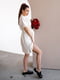 Молочна бавовняна сукня — сорочка | 6865847 | фото 6